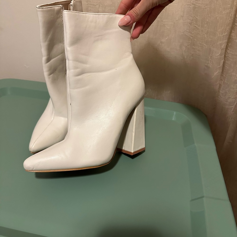 White Ankle Boots